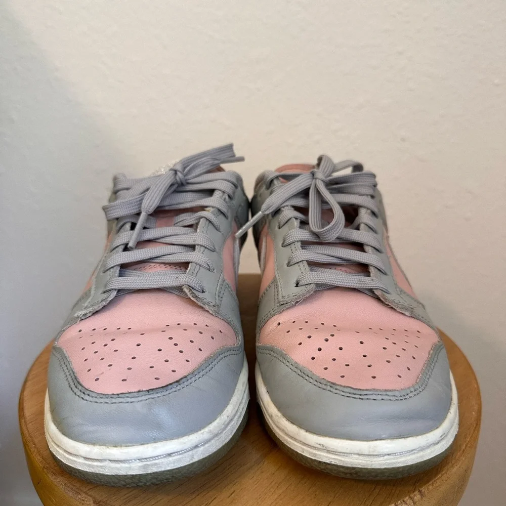 Nike Women’s Dunk Low Soft Grey and Pink - 7